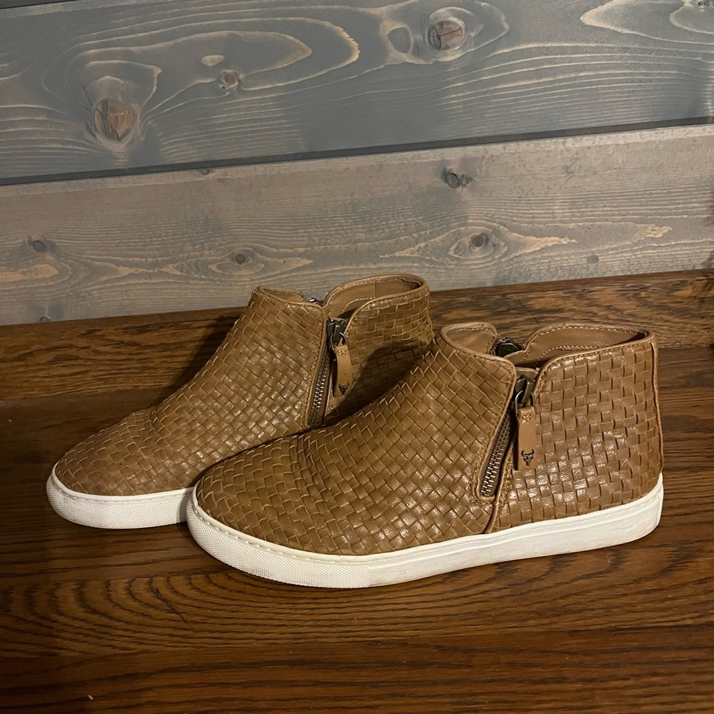 Trask Brown Woven Sneakers